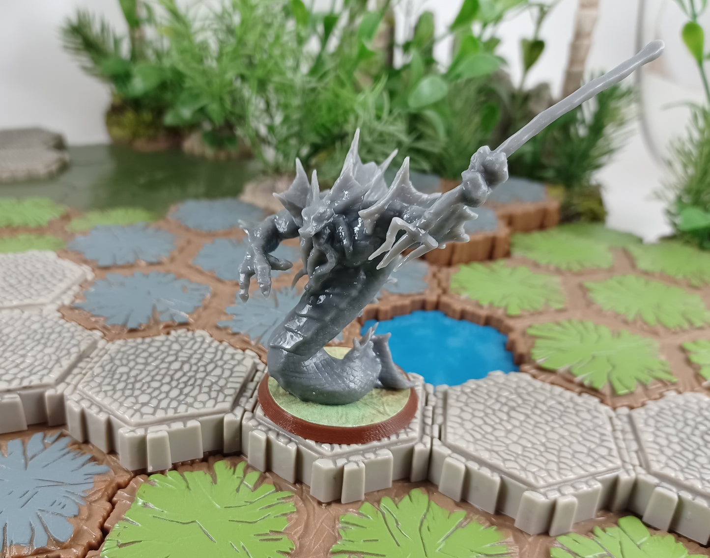 Azurite Warlord (large single D&D base)