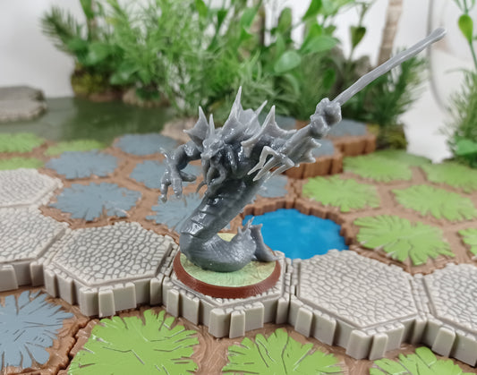 Azurite Warlord (large single D&D base)