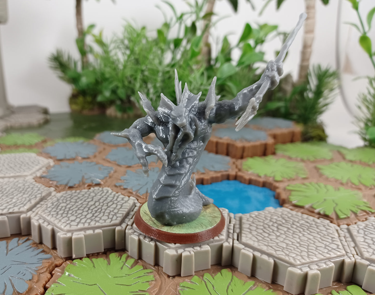Azurite Warlord (large single D&D base)