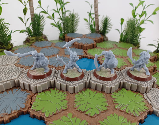 Blade Grut Orcs (standard base - squad of 4)