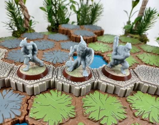Greenscale Warriors (standard base - squad of 3)