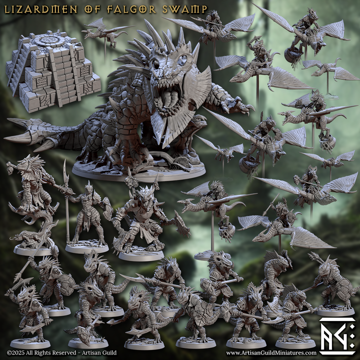 Lizardmen of Falgor's Swamp – Trexy3D