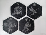 Heroscape Laser Engraved Slate Coasters