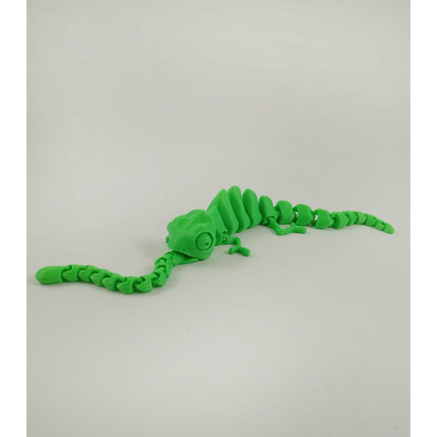Flexy Chameleon Fidget Toy 3D Printed